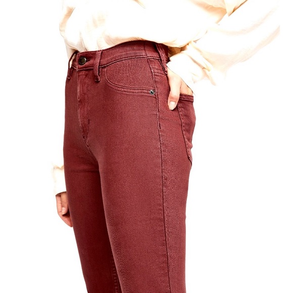 Free People Hi Waist Long Stretch Jeans NWT - Picture 7 of 14